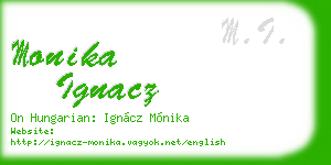 monika ignacz business card